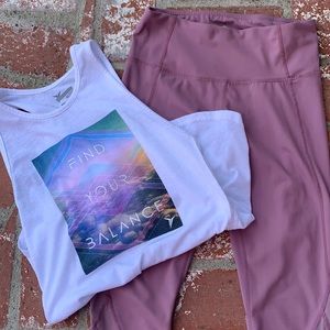 Active Go Dry tank & 90 degrees reflex legging